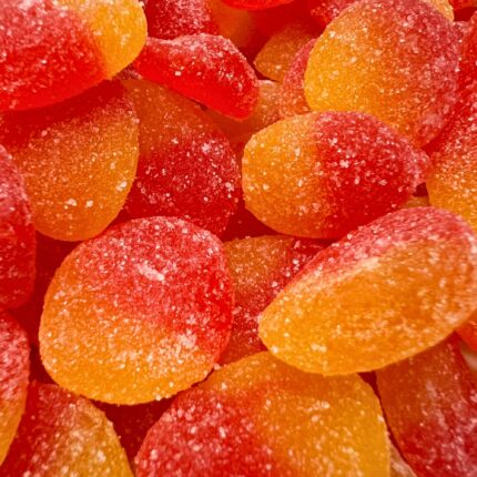 Elevate Sour Peach Slices – Tangy and sweet THC-infused peach gummies