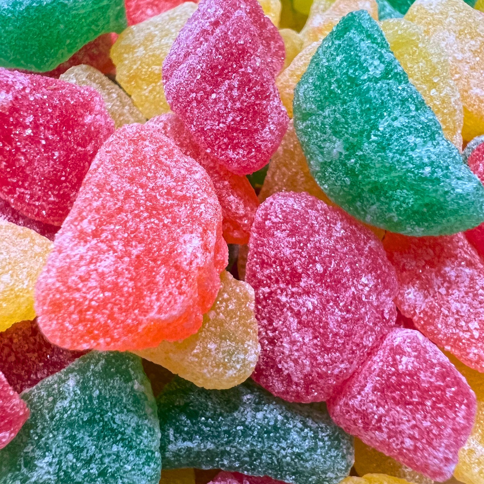 Elevate Sugar Mini Fruit Slices – Vibrant THC Gummies Elevate Sugar Mini Fruit Slices – Colourful and vibrant THC-infused mini fruit gummies
