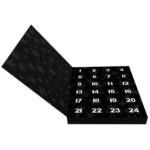 Inside view of A1 Terps Weed Advent Calendar 2024 Canada Edition showing numbered compartments for daily cannabis surprises