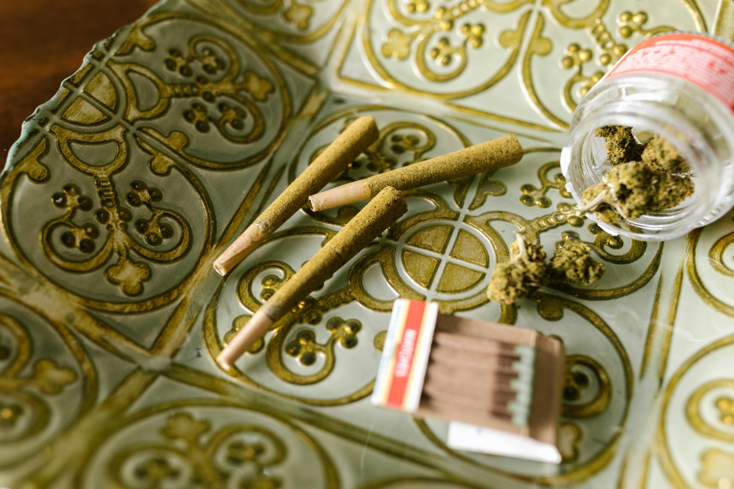High-quality pre-rolled joints ready for weed delivery