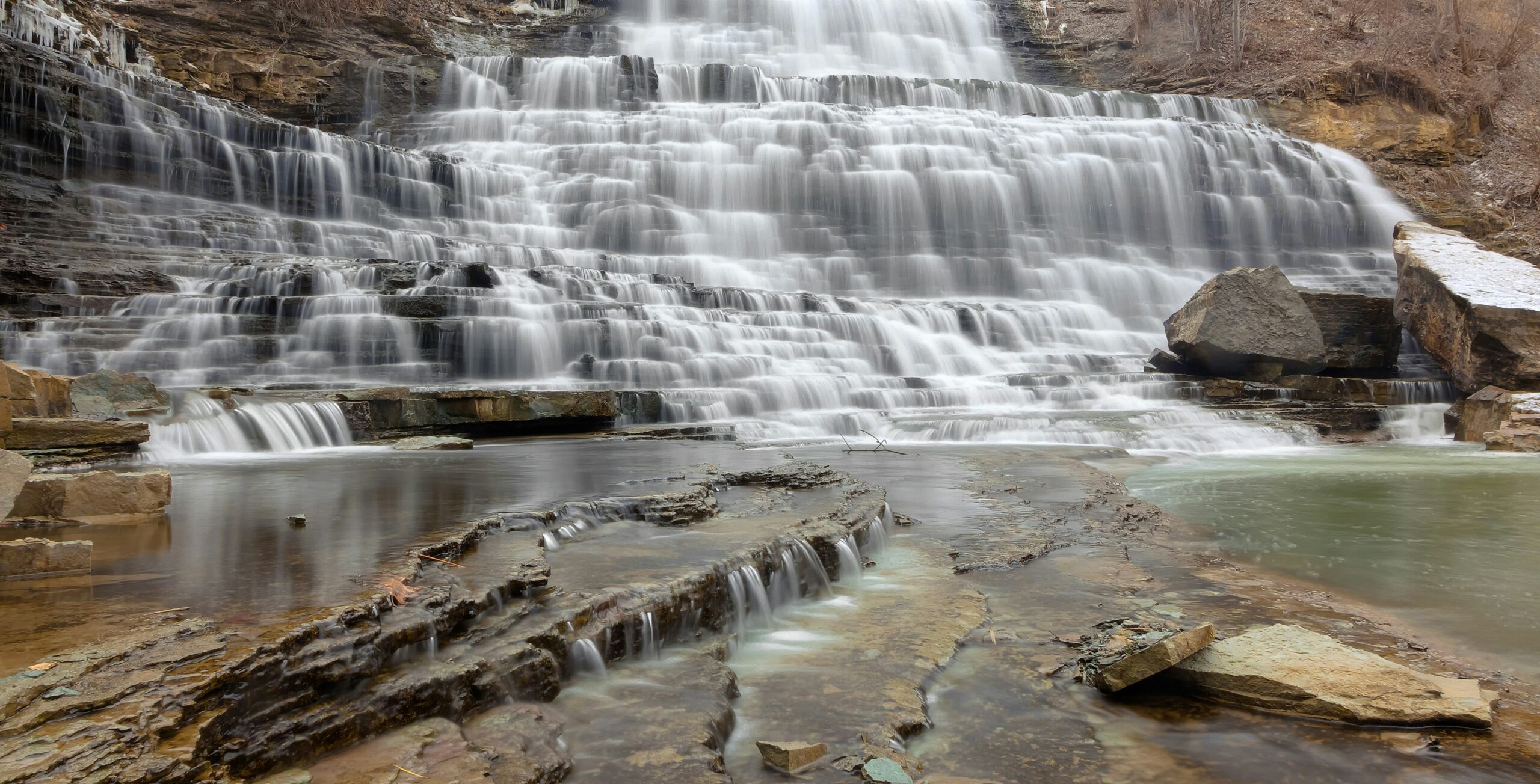 Beautiful waterfall in Hamilton, Ontario - Weed Delivery and Cannabis Delivery