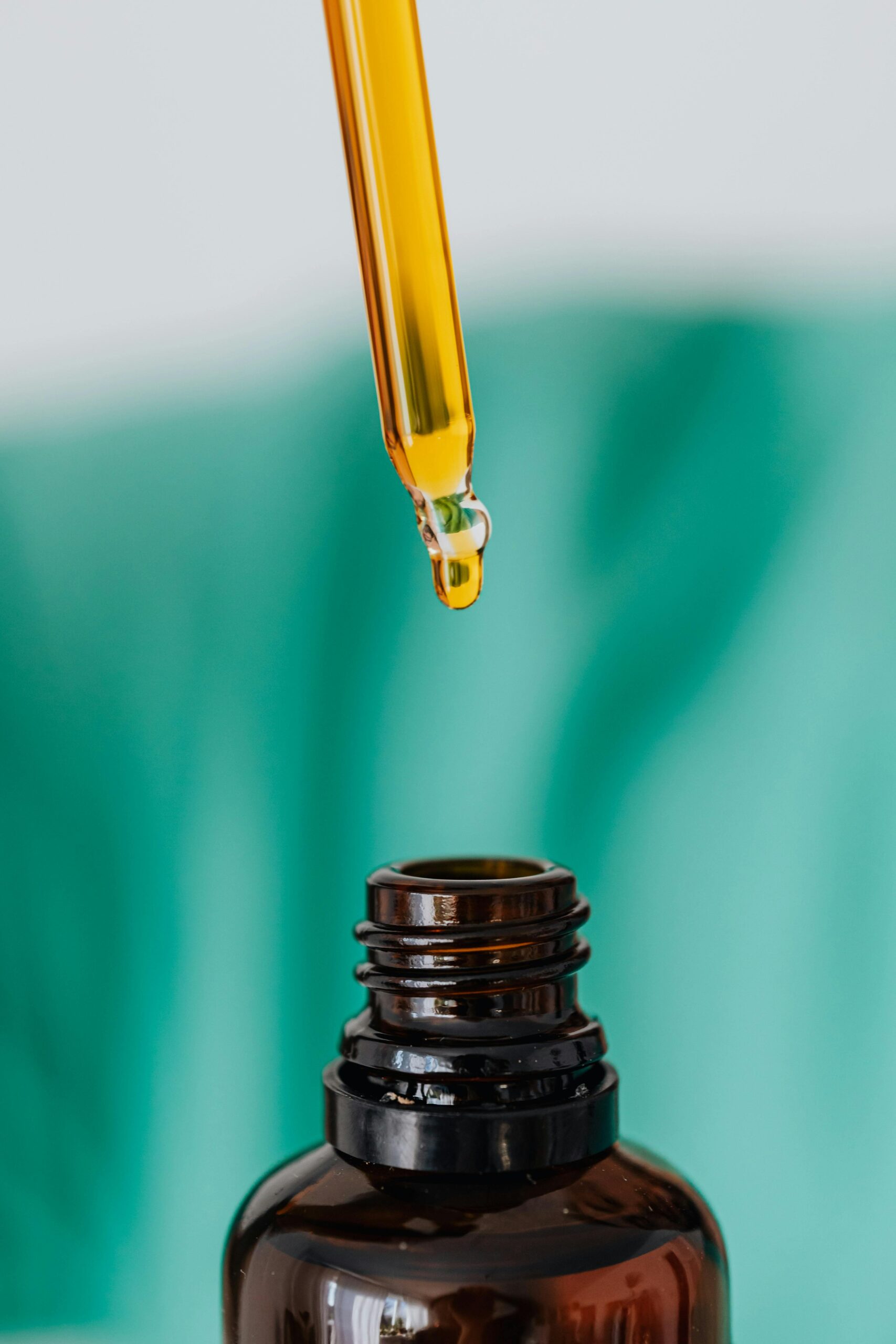 CBD oil dropper with bottle